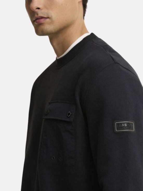 26FW 바버 긴팔 티셔츠 MOL0790 BK11 Black - BARBOUR