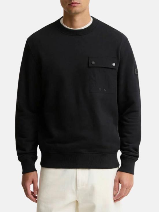 26FW 바버 긴팔 티셔츠 MOL0790 BK11 Black