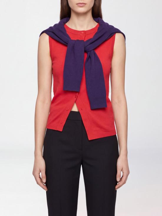 26FW JW앤더슨 민소매 티셔츠 KW1576YN0100 459 Red