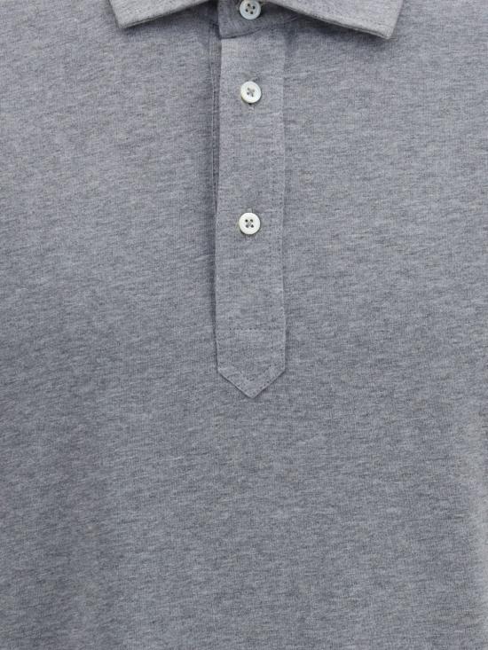 26FW 브루넬로 쿠치넬리 코튼 저지 폴로 M0B133936 C8190 Grey - BRUNELLO CUCINELLI