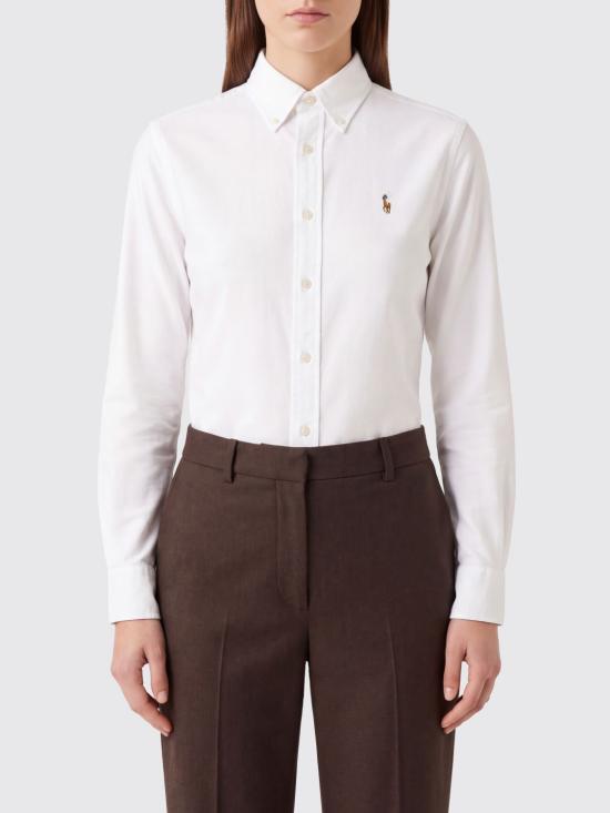 26FW 폴로 랄프로렌 포니 로고 옥스포드 셔츠 211891377 003 White