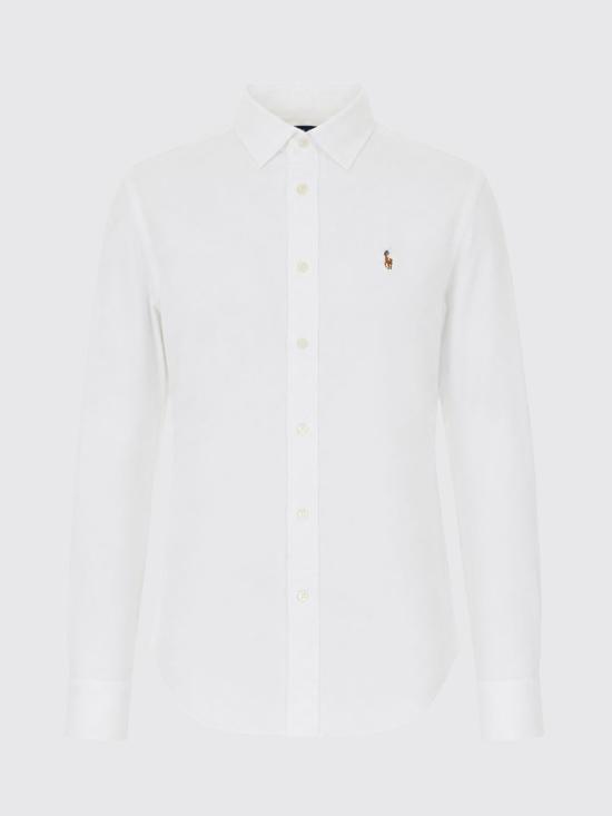26FW 폴로 랄프로렌 포니 로고 옥스포드 셔츠 211891377 003 White - POLO RALPH LAUREN