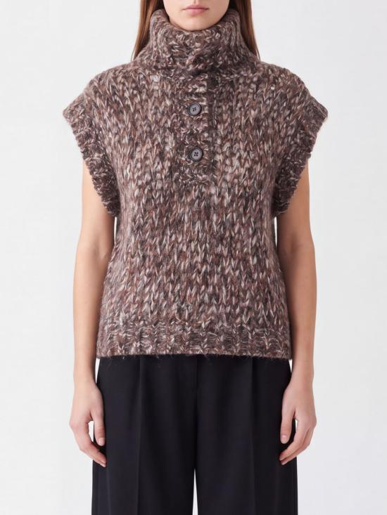26FW 브루넬로 쿠치넬리 스웨터 MLC350704P C9979 Brown