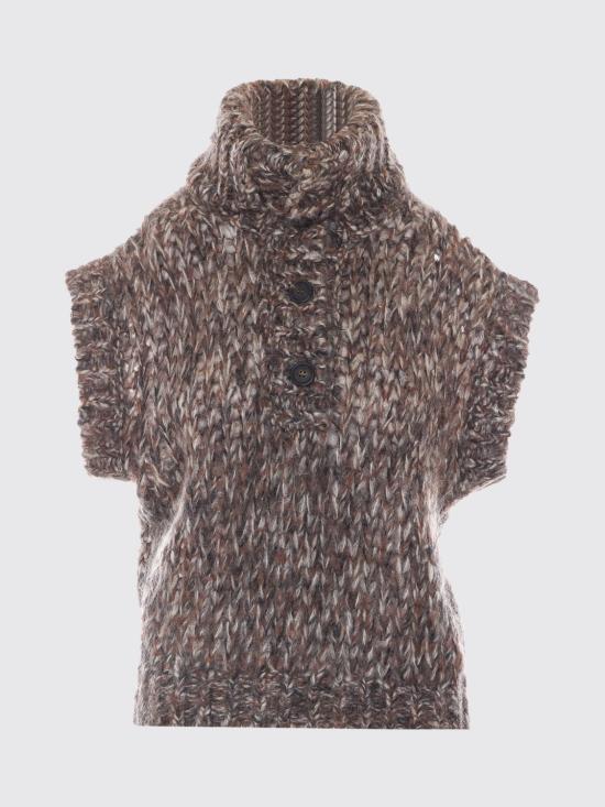 26FW 브루넬로 쿠치넬리 스웨터 MLC350704P C9979 Brown - BRUNELLO CUCINELLI