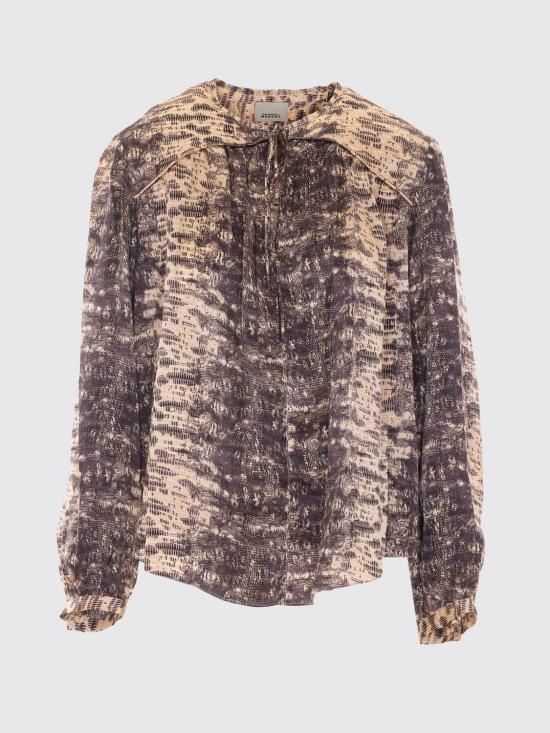 26FW 이자벨마랑 라라야 실크 블라우스 라라야 실크 블라우스 HT0990FAD4J12I 90BE Beige - ISABEL MARANT