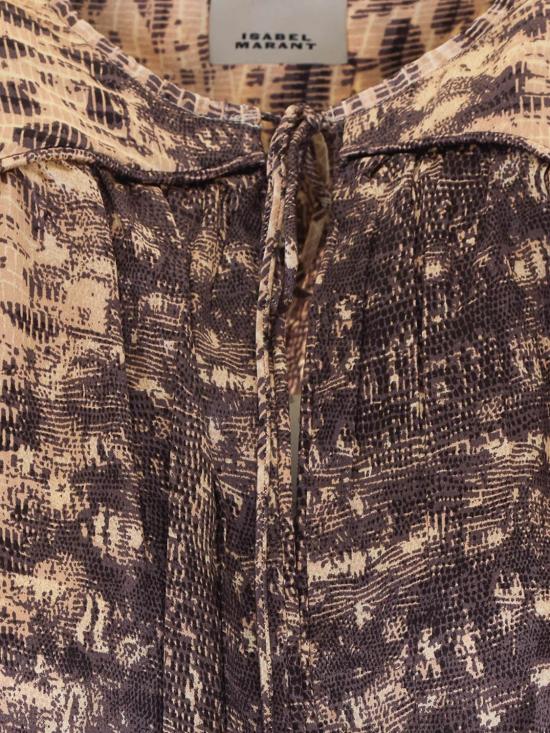 26FW 이자벨마랑 라라야 실크 블라우스 라라야 실크 블라우스 HT0990FAD4J12I 90BE Beige - ISABEL MARANT