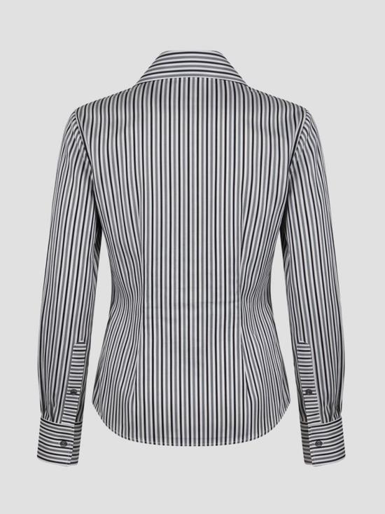 26FW 비비안웨스트우드 ORB 로고 코튼 셔츠 비비안웨스트우드 15010060W01JO A202 Striped - VIVIENNE WESTWOOD