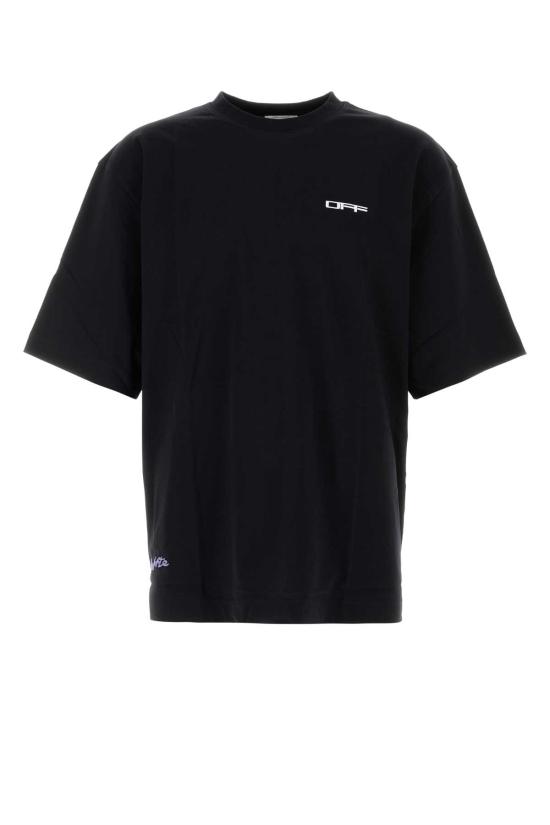 26FW 오프화이트 반팔 티셔츠 44MAA120F26J008001 BLACK