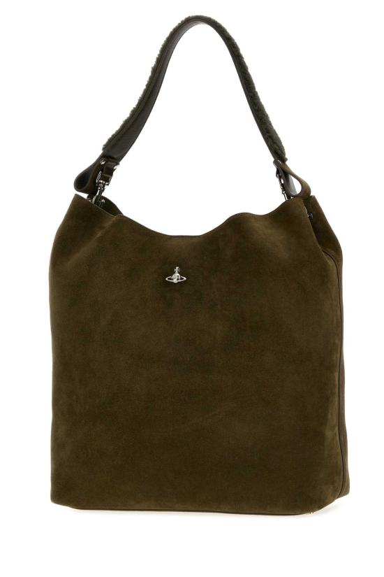 26FW 비비안웨스트우드 아카이브 오르브 레더 토트백 4601000IWL00AW M404 Green - VIVIENNE WESTWOOD