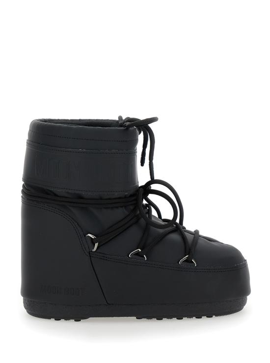 26FW 문부츠 아이콘 나일론 로우 부츠 80D1409380 N001 BLACK DOM