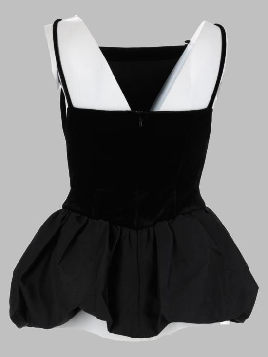 26FW 셀프 포트레이트 탑 SC26 011T B BLACK - SELF PORTRAIT