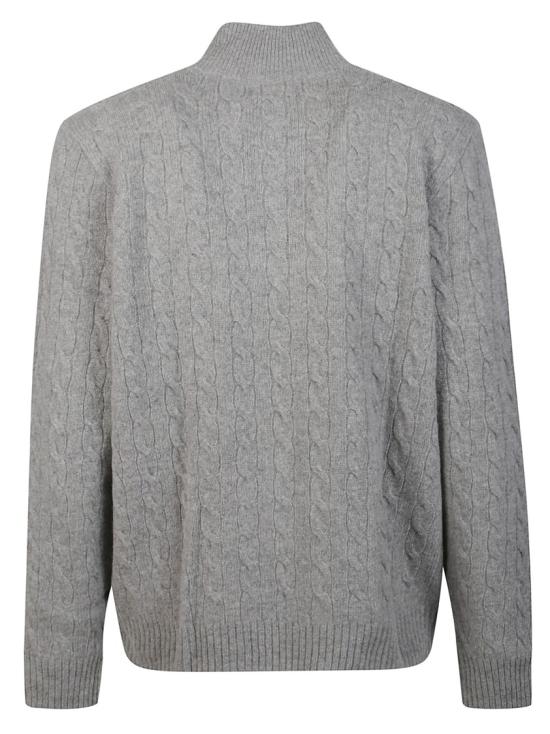 26FW 폴로 랄프로렌 포니 자수 케이블 니트 점퍼 710876766008 Grey - POLO RALPH LAUREN