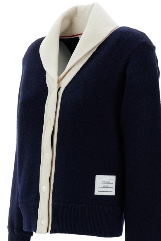 26FW 톰브라운 니트웨어 FJT444AJ0100415 Blue - THOM BROWNE