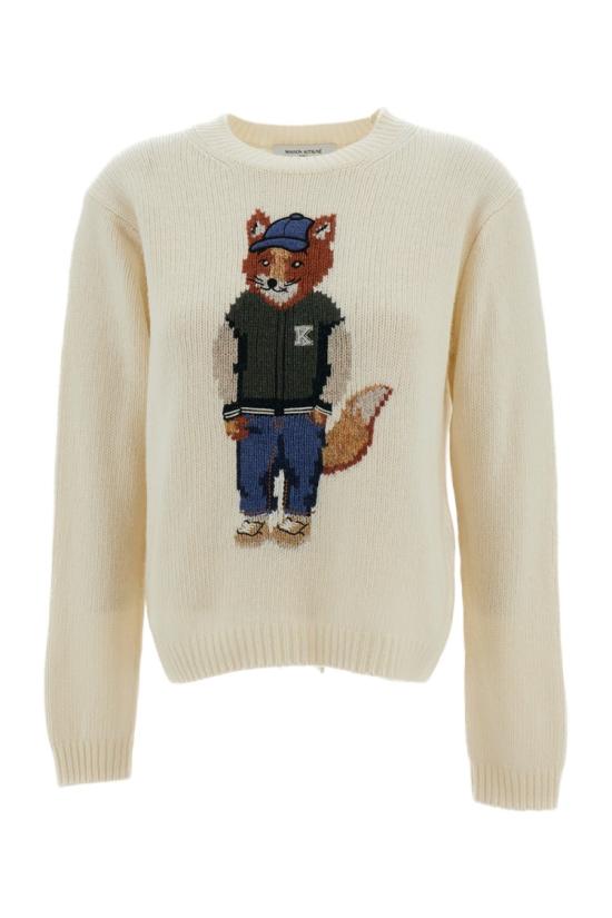 26FW 메종키츠네 니트웨어 MRWKJ09KT12410383 White