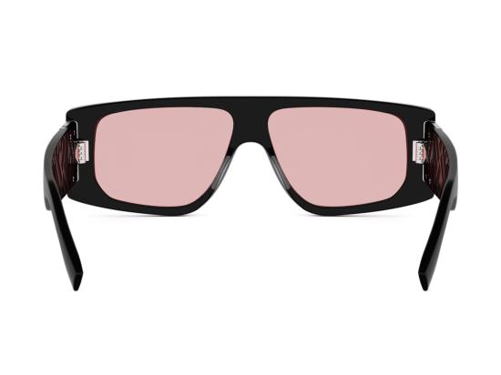 26SS 펜디 선글라스 블랙 Fe40214u 오버사이즈 스퀘어 아세테이트 - FENDI