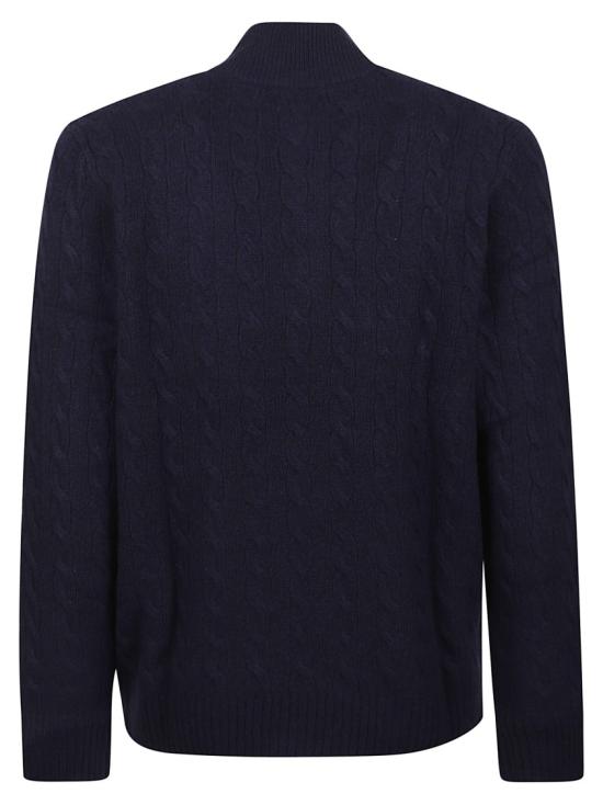 26FW 폴로 랄프로렌 포니 자수 케이블 니트 점퍼 710876766002 Blue - POLO RALPH LAUREN