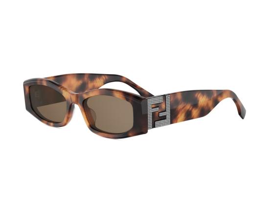 26SS 펜디 선글라스 Fe40204i 오버사이즈 직사각형 호피무늬 - FENDI