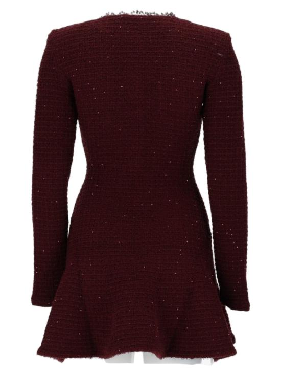 26FW 셀프 포트레이트 원피스 SC26 152S BU BURGUNDY Black - SELF PORTRAIT