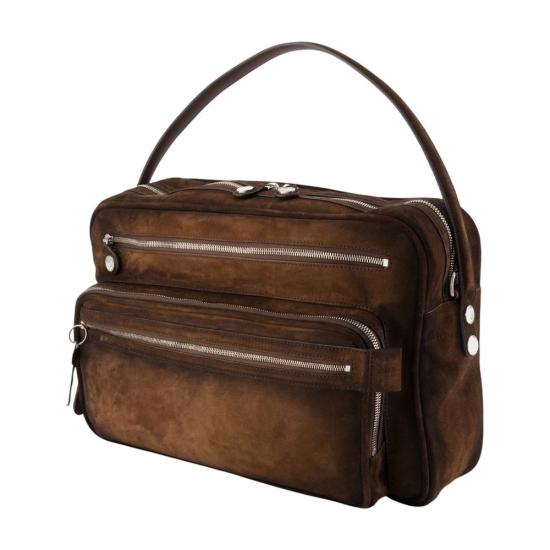 26FW 아크네 스튜디오 카메로 카메라 스웨이드 숄더백 C10330 ADM BROWN - ACNE STUDIOS