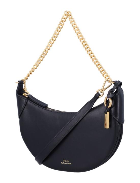 26FW 폴로 랄프로렌 폴로 ID 레더 미니 체인 백 428977210001 Black - POLO RALPH LAUREN