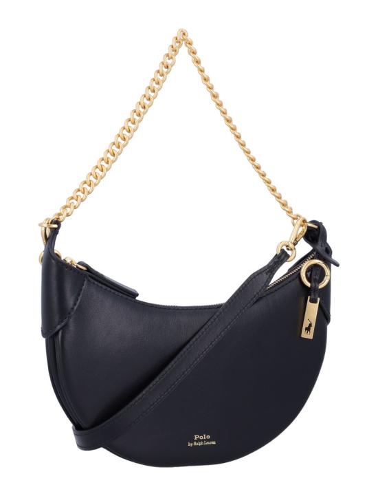 26FW 폴로 랄프로렌 폴로 ID 레더 미니 체인 백 428977210001 Black - POLO RALPH LAUREN
