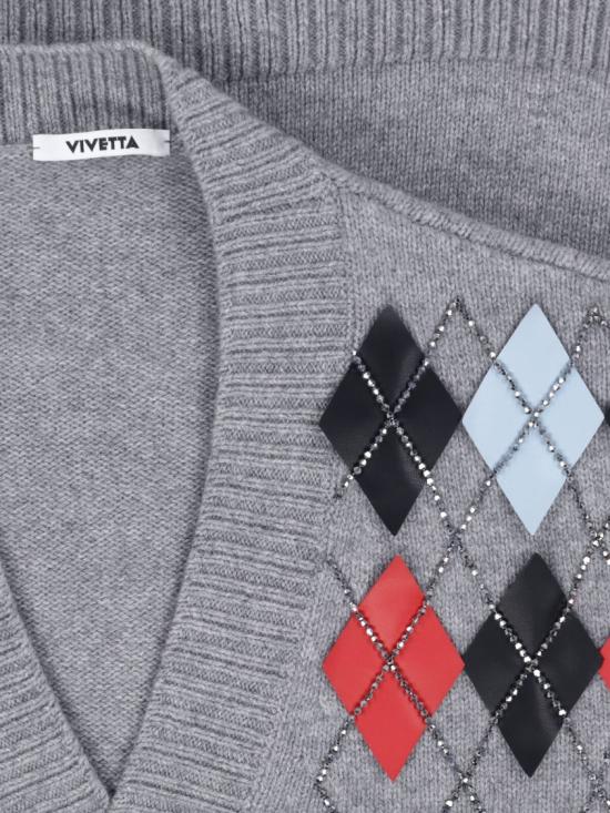  비베타 니트웨어 VS2MAVUR6 PC0358500 Grey - VIVETTA