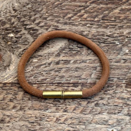  Tres Cuervos Leatherworks 브레이슬릿 트레스 쿠에르보스 레더웍스 플린트 스웨이드 싱글  레드 - OTHER BRANDS