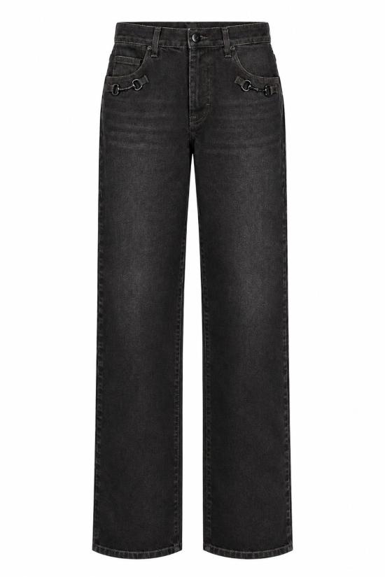 26FW 구찌 홀스빗 플레어 코튼 데님 팬츠 860844 XDDHM2028 BROWN