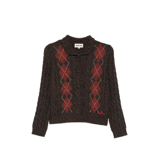 26FW 슈슈/통 가디건 MWDFTO38 IRI415 BN100 BROWN RED