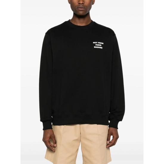 26FW 드롤드무슈 니트웨어 PERM SW149 CO127 BLACK - DROLE DE MONSIEUR