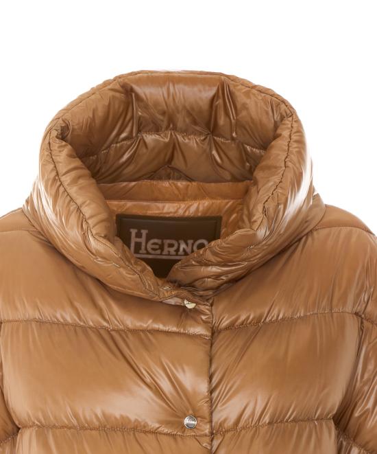 26FW 에르노 하이넥 퀼팅 케이프 다운 재킷 PI002256D 12017Z2157 BROWN - HERNO