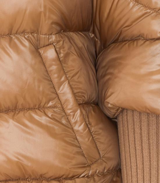26FW 에르노 하이넥 퀼팅 케이프 다운 재킷 PI002256D 12017Z2157 BROWN - HERNO