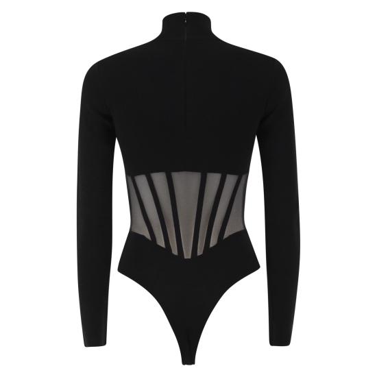 26FW 엘리자베타프랜치 바디수트 티셔츠 BK05S67E2 BLACK - ELISABETTA FRANCHI
