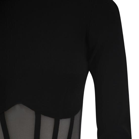 26FW 엘리자베타프랜치 바디수트 티셔츠 BK05S67E2 BLACK - ELISABETTA FRANCHI