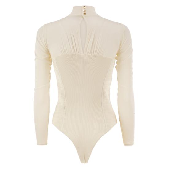 26FW 엘리자베타프랜치 바디수트 티셔츠 BK09B67E2 BUTTER - ELISABETTA FRANCHI