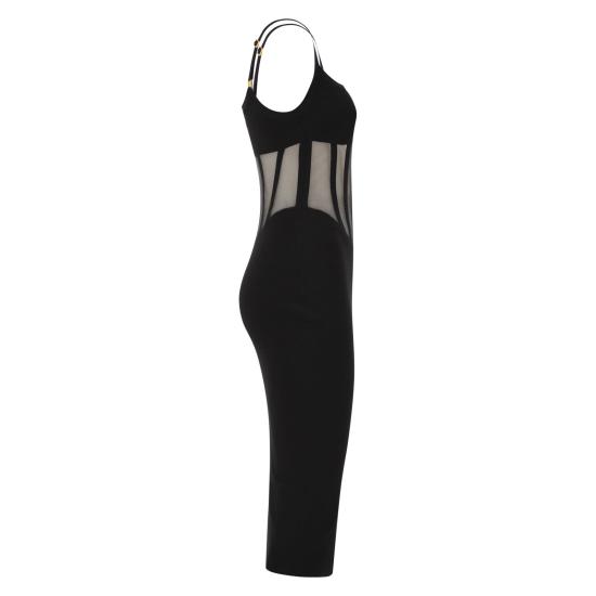 26FW 엘리자베타프랜치 미디 원피스 AM51S67E2 BLACK - ELISABETTA FRANCHI
