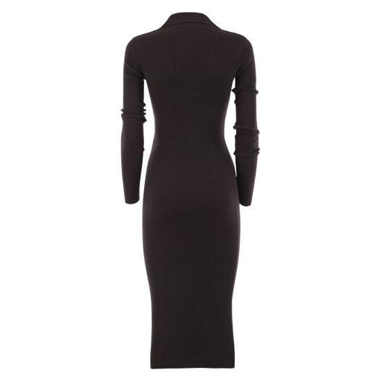 26FW 엘리자베타프랜치 미디 원피스 AM08B66E2 DARK BROWN - ELISABETTA FRANCHI