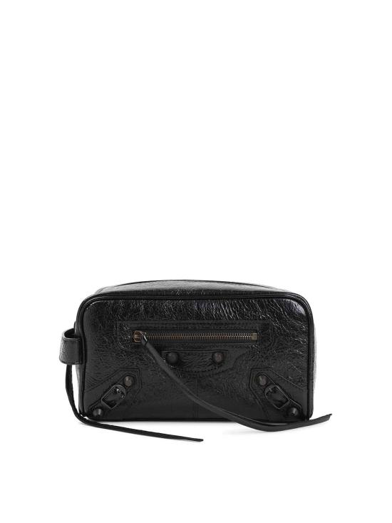 26FW 발렌시아가 르 시티 토일레트리 파우치 8726682ABFY1000 BLACK