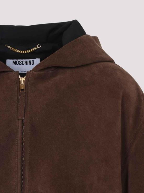 26FW 모스키노 가죽 자켓 262DA370354720102 BROWN - MOSCHINO