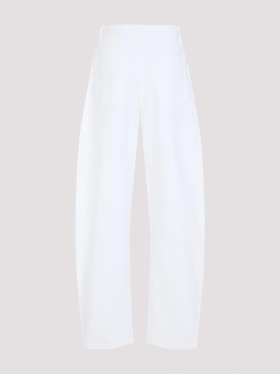 26FW 알라이아 스트레이트 팬츠 AA9P1280D027D000 WHITE - ALAIA