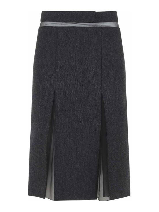 26FW 프라다 미디 스커트 P10B0SOOO11H4F0480 DARK GREY