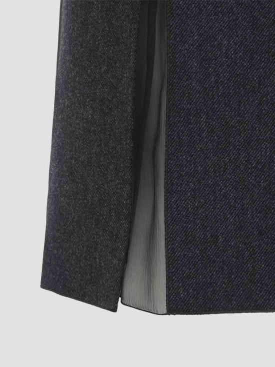 26FW 프라다 미디 스커트 P10B0SOOO11H4F0480 DARK GREY - PRADA