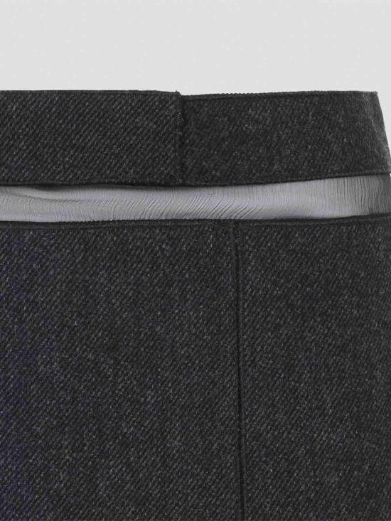 26FW 프라다 미디 스커트 P10B0SOOO11H4F0480 DARK GREY - PRADA