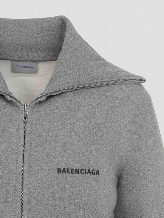 26FW 발렌시아가 피티드 집업 스웨트셔츠 자켓 A009S3TUVA48519 GREY - BALENCIAGA