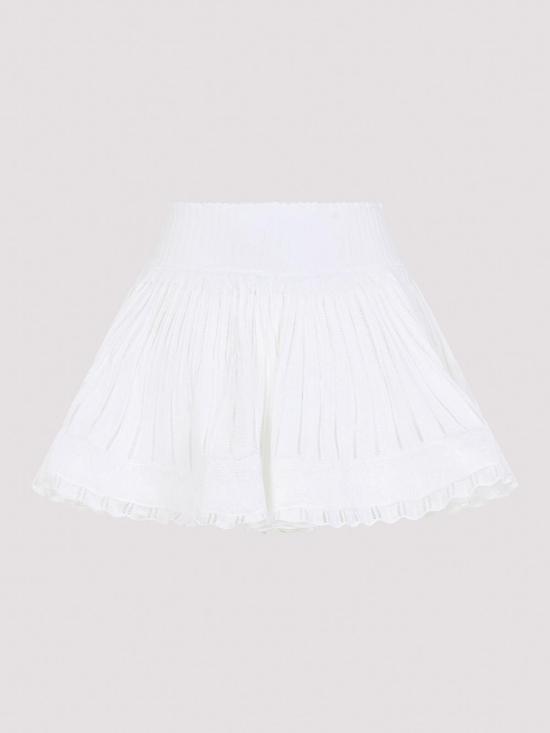 26FW 알라이아 숏 원피스 AA9P1123M7126000 WHITE - ALAIA