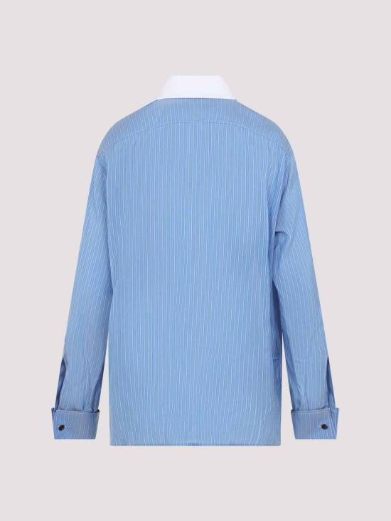 26FW 보테가베네타 셔츠 871471V6NF04279 BLUE - BOTTEGA VENETA