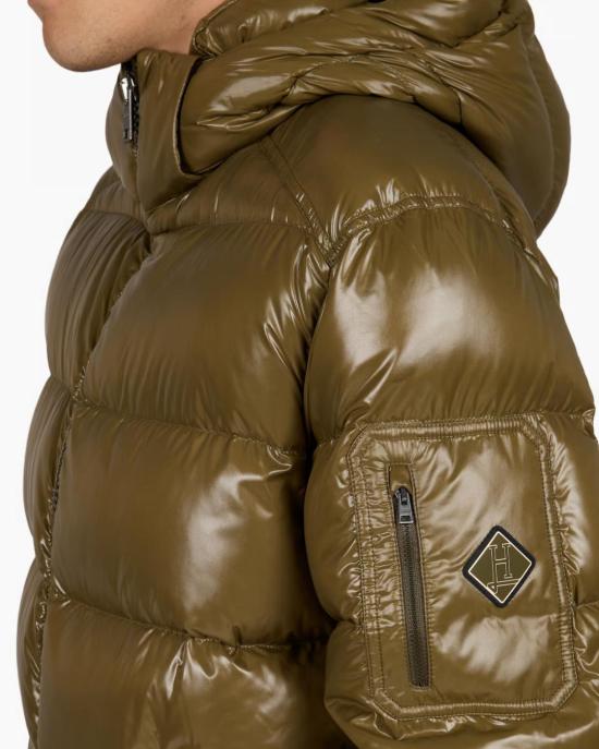  에르노 마야 후드 쇼트 다운 재킷 PI001416U12973 7740 MILITARE - HERNO