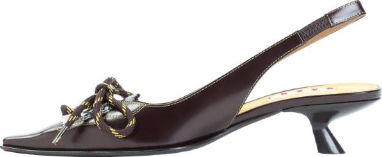  마르니 스니커즈 PUMS017404P3852ZP306BROWNYELLOW DIVERS - MARNI