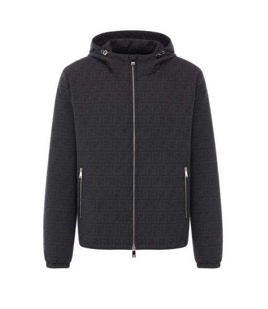 26FW 펜디 FF 모티프 나일론 프린티드 후디드 자켓 FF 모티프 나일론 프린티드 후디드 자켓 FW1463 AMYBF0QA1