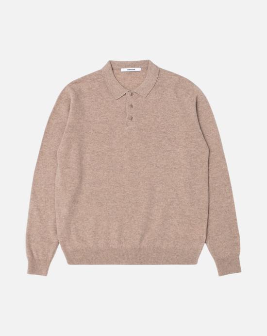 26FW 에드몬드 스튜디오 폴로 티셔츠 3266003060 PLAIN TAN BROWN
